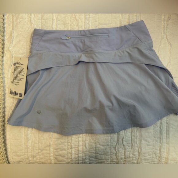 Lululemon Athletica PLAY OFF THE PLEATS TENNIS SKIRT BLUE DAYDREAM SIZE 6 NWT - Picture 6 of 8